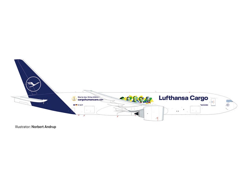 Herpa Wings 1:500 Boeing 777F Lufthansa Cargo 535755